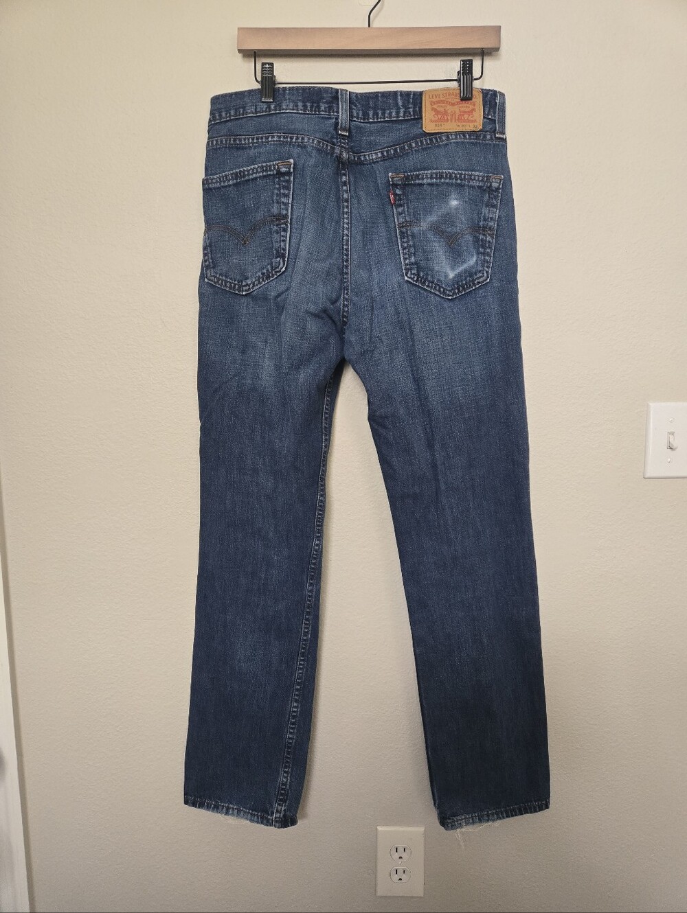 Levis 514 Medium Wash Jeans Size Waist 33 L32 Mens - Picture 9 of 9